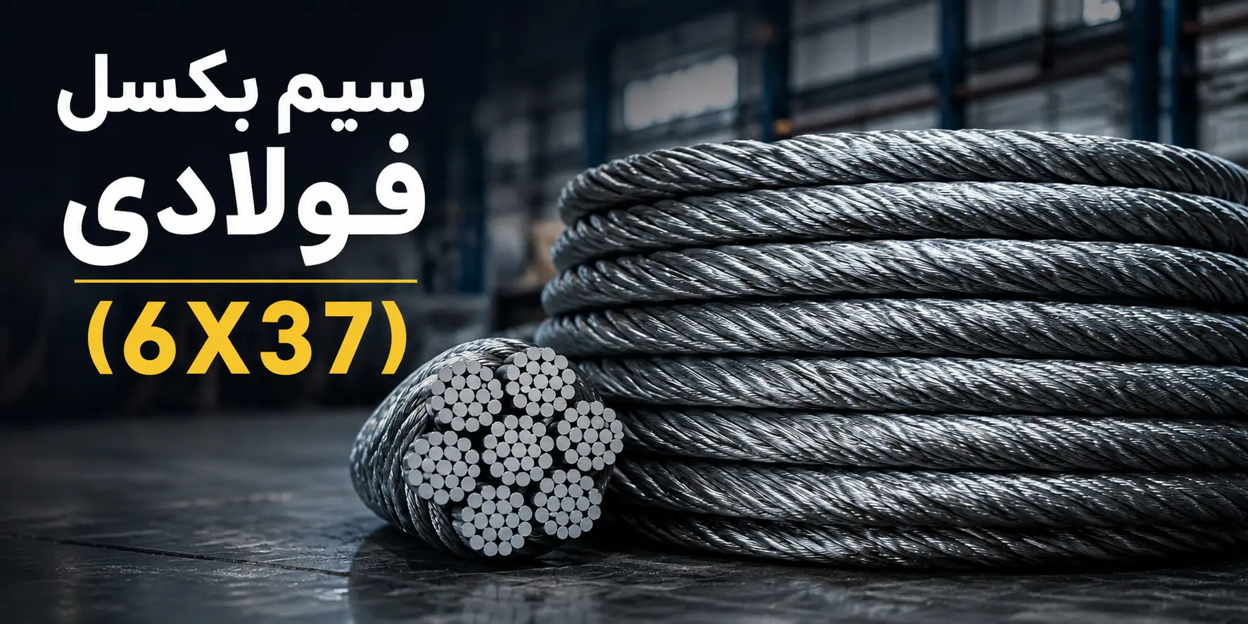 سیم بکسل فولادی ( 6X37 )
